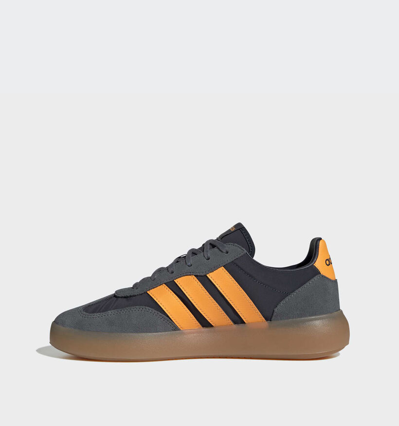 adidas Barreda Decode Baskets basses en Bleu fonc&eacute; pour hommes (372607) - pour semelles orthop&eacute;diques