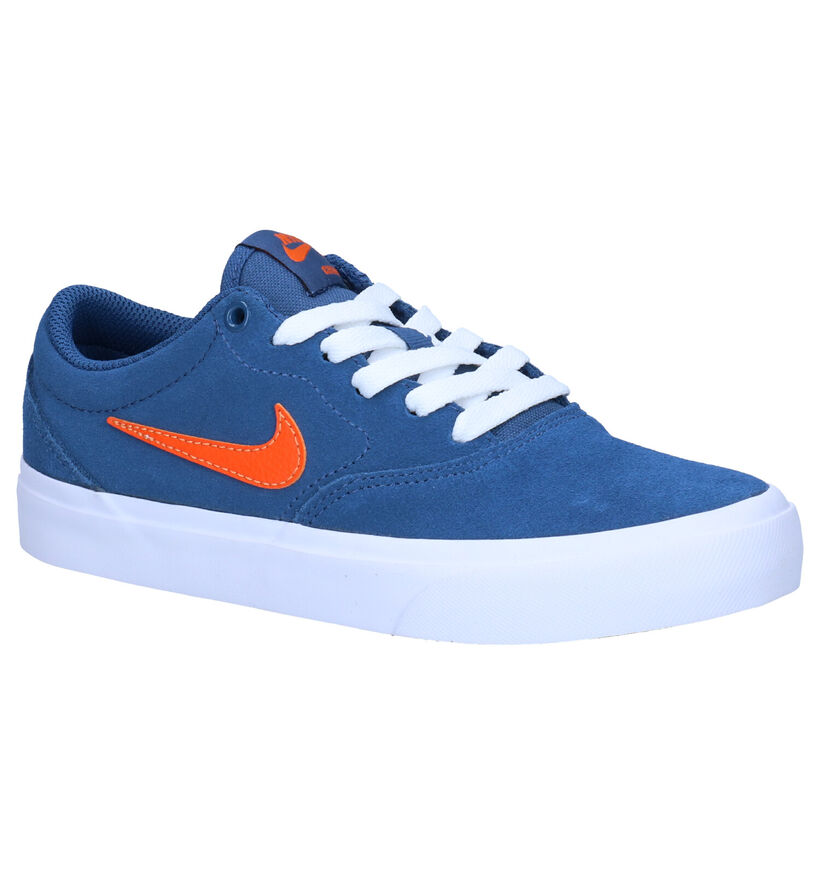 Nike SB Charge Zwarte Sneakers in nubuck (274612)