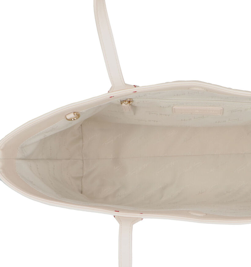 Tommy Hilfiger Iconic Tommy Tote Cabas en Blanc/Blue pour femmes (311122)