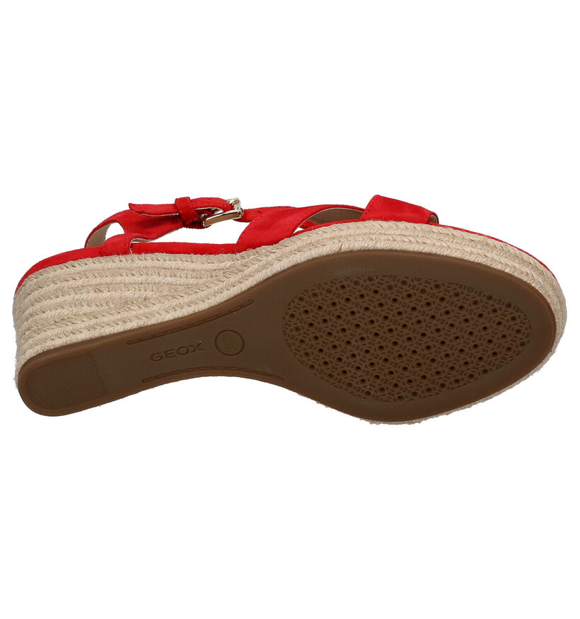 Geox Soleil Zwarte Sandalen in leer (285591)