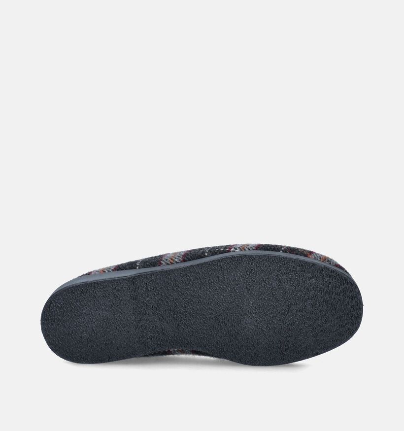 Torfs Home Pantoufles fermées en Gris pour hommes (349174)
