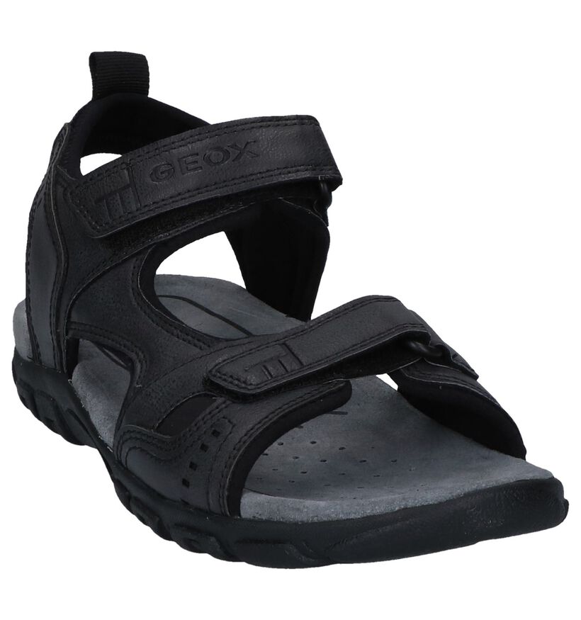 Geox Zwarte Sandalen in kunstleer (266688)