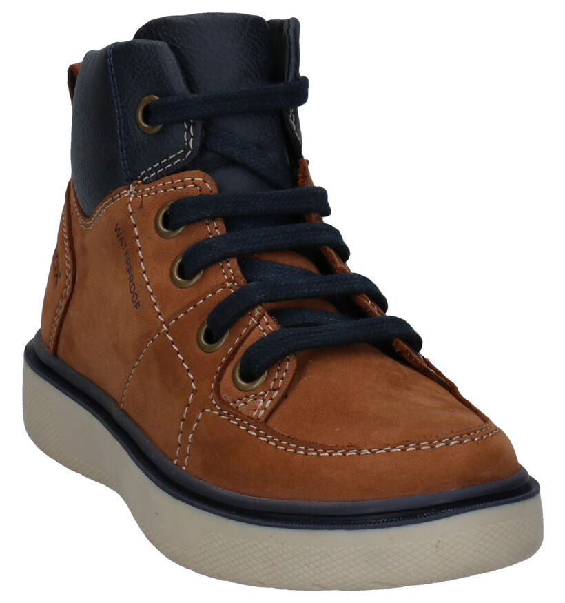 Geox Riddock Chaussures hautes en Cognac en cuir (278301)