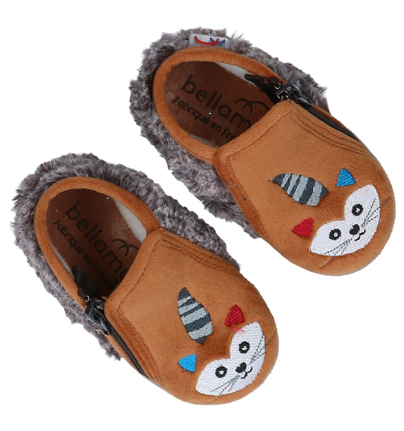 Bellamy Pantoufles pour bébé en Gris clair en textile (283976)