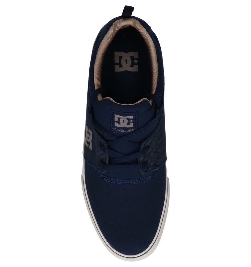 DC Shoes Baskets slip-on en Bleu foncé en textile (210580)