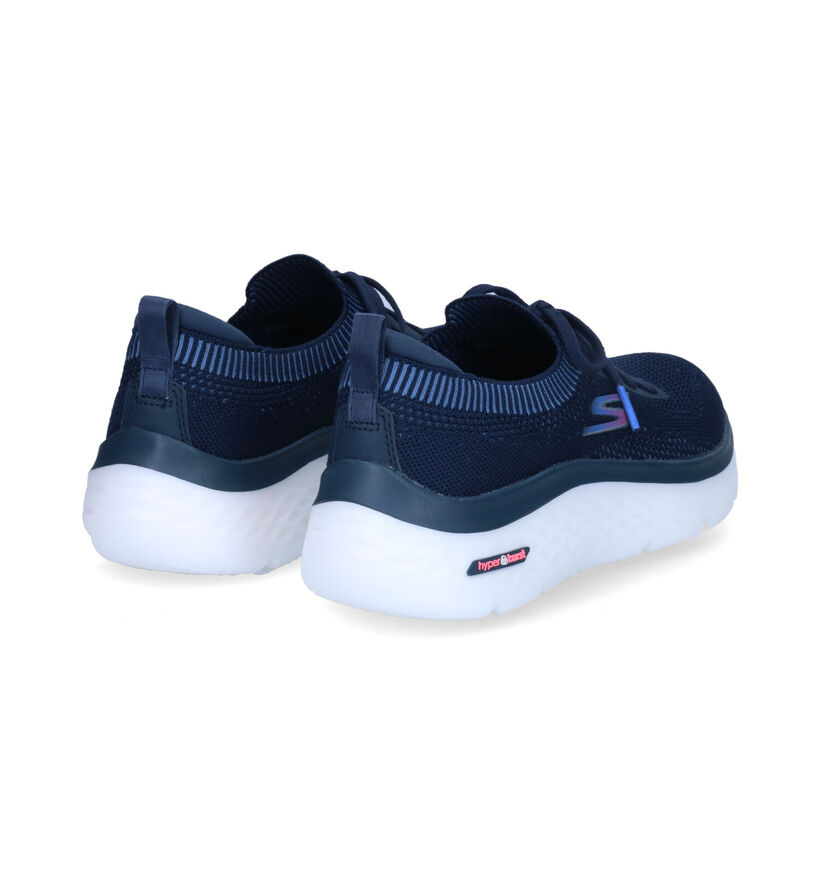 Skechers Go Walk Hyper Burst Moonwalking Baskets en Bleu pour femmes (305299)