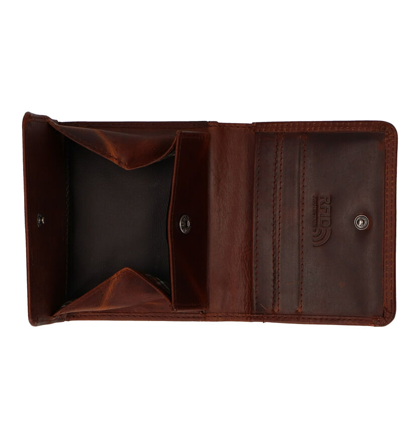 Maverick Porte-monnaie en Cognac en cuir (252754)