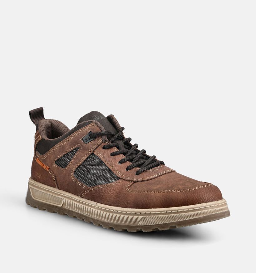 Rieker Antistress Bruine Sneakers met Veter en Rits voor heren (376531)