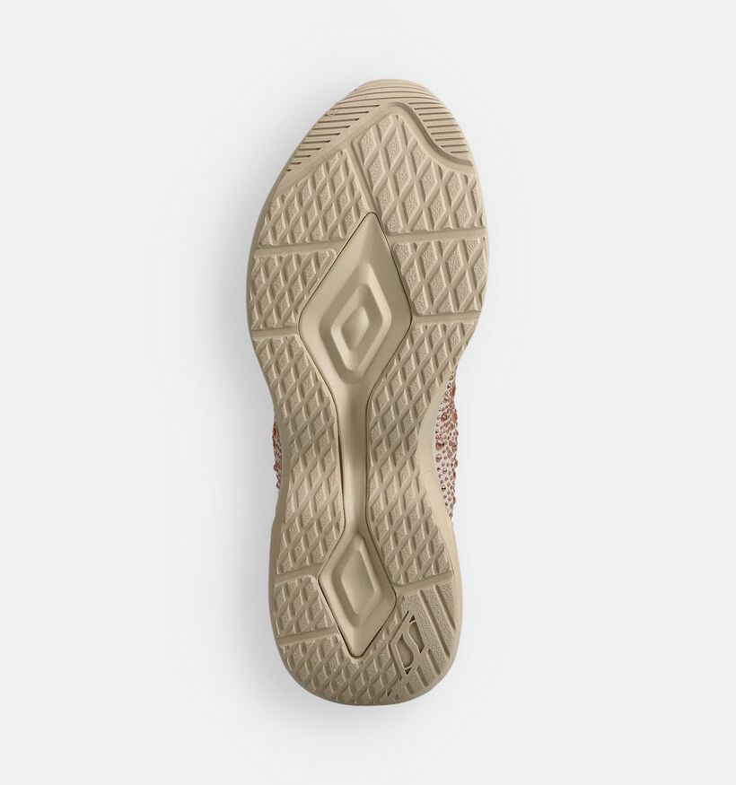 Skechers x Snoop Dogg Uno Rhinestoned Beige Sneakers voor dames (366468)