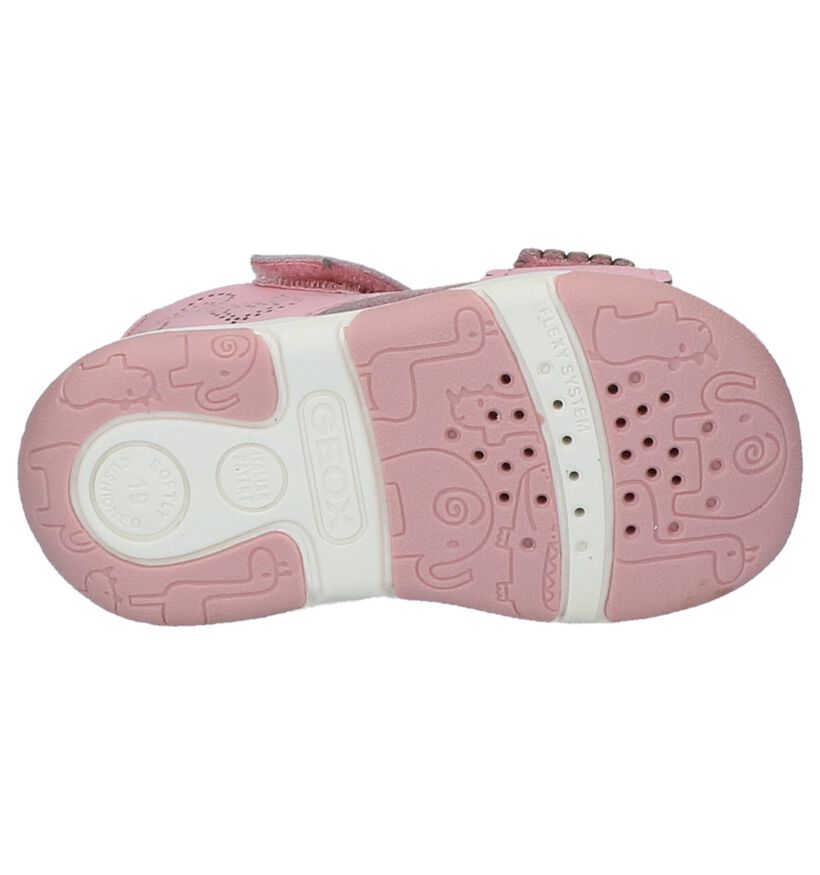 Roze Geox Babysandaaltjes in leer (213207)