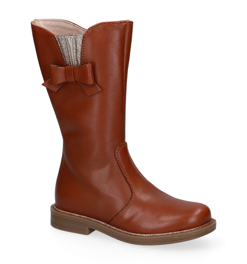 Milo & Mila Bottes hautes en Cognac pour filles (298579)