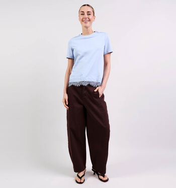Vero Moda T-shirts Bruin/Blauw