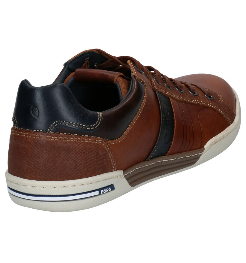 Björn Borg Coltrane Chaussures à lacets en Bleu en cuir (278577)