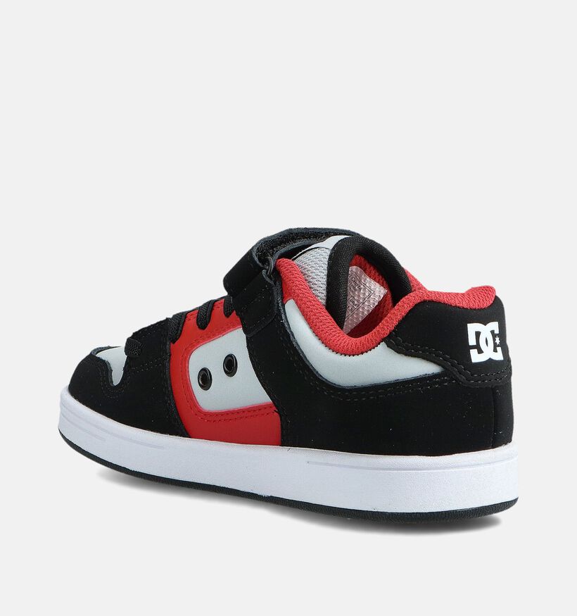 DC Shoes Manteca 4 Baskets en Noir/Rouge pour garçons (360795) - pour semelles orthopédiques