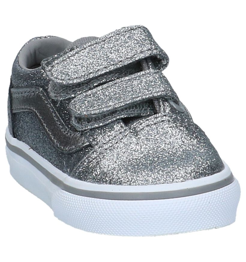 Vans Old Skool Babyschoentjes Zilver in stof (207933)