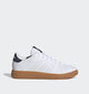 adidas Advantage Base 2.0 Baskets en Blanc pour filles, garçons (350290) - pour semelles orthopédiques