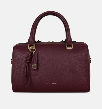 Laurent David Sacs &agrave; main Cognac/Marron/Bordeaux