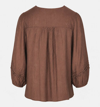 Vero Moda Blouses Wit/Bruin