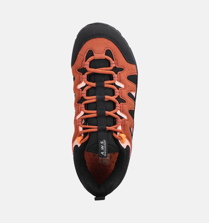 Icepeak Aura Lc Ms Chaussures de randonn&eacute;e en Noir/Orange pour femmes (378576) - pour semelles orthop&eacute;diques