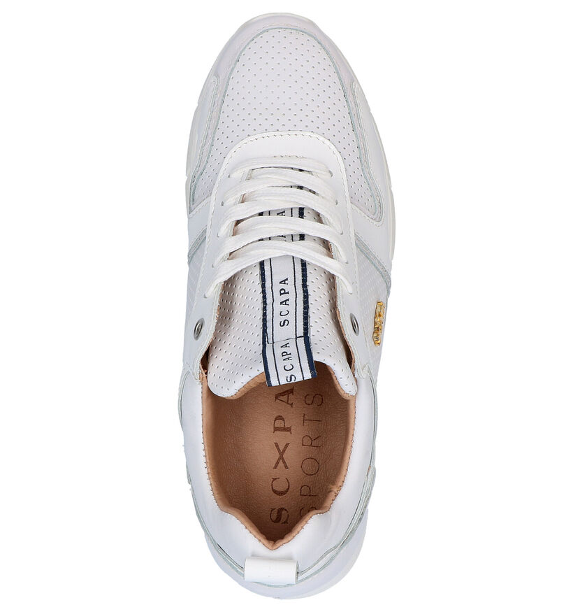 Scapa Witte Sneakers in leer (270347)