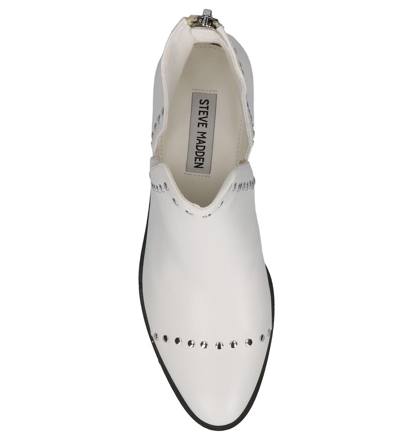 Steve Madden Conspire Bottillons en Blanc en cuir (225273)