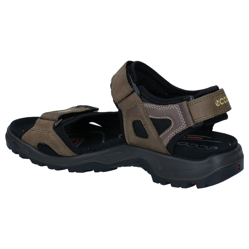 ECCO Offroad Kaki Sandalen in stof (287386)
