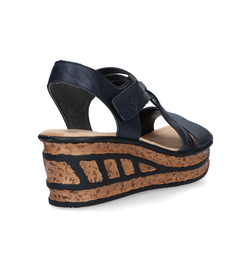 Rieker Blauwe Sandalen voor dames (323625)