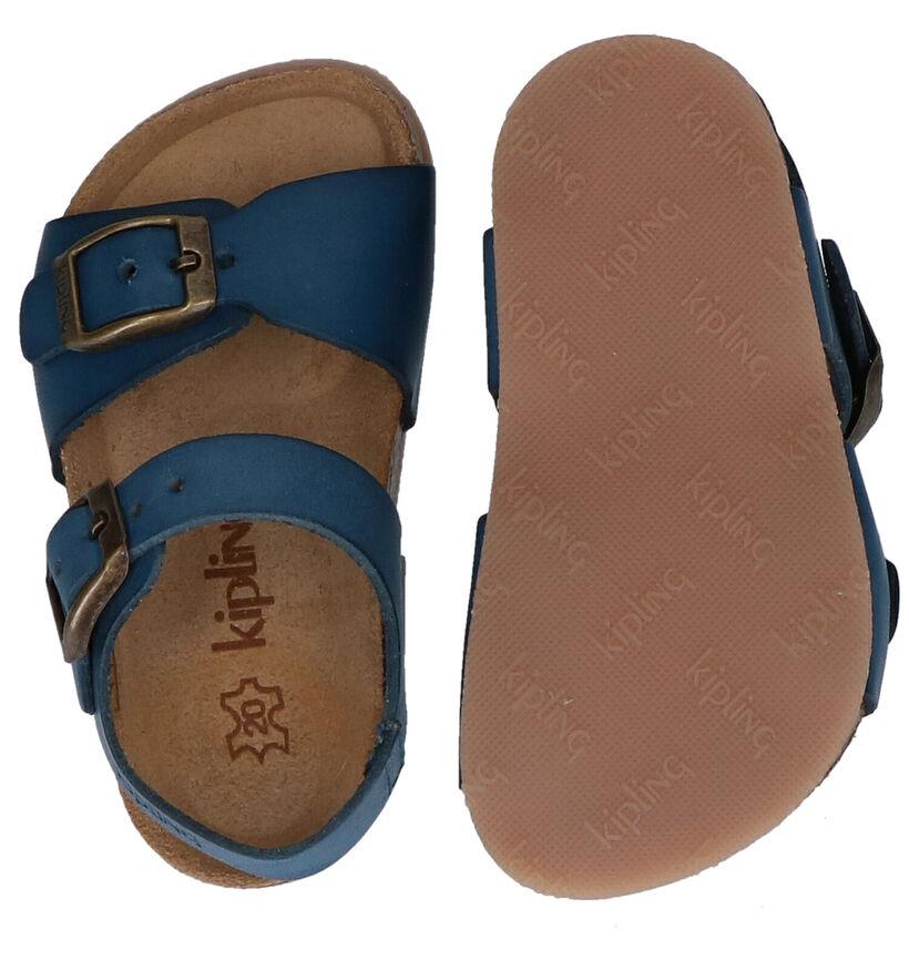 Kipling Easy 4 Blauwe Sandalen in leer (308882)