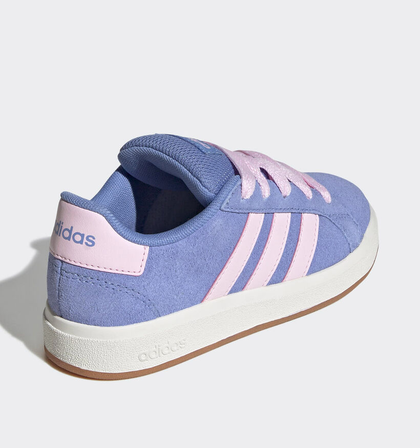adidas Grand Court 00s Baskets en Bleu/Rose pour filles (365406) - pour semelles orthopédiques