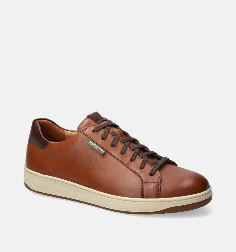 Mephisto Hasko Randy Chaussures à lacets en Cognac pour hommes (354626) - pour semelles orthopédiques
