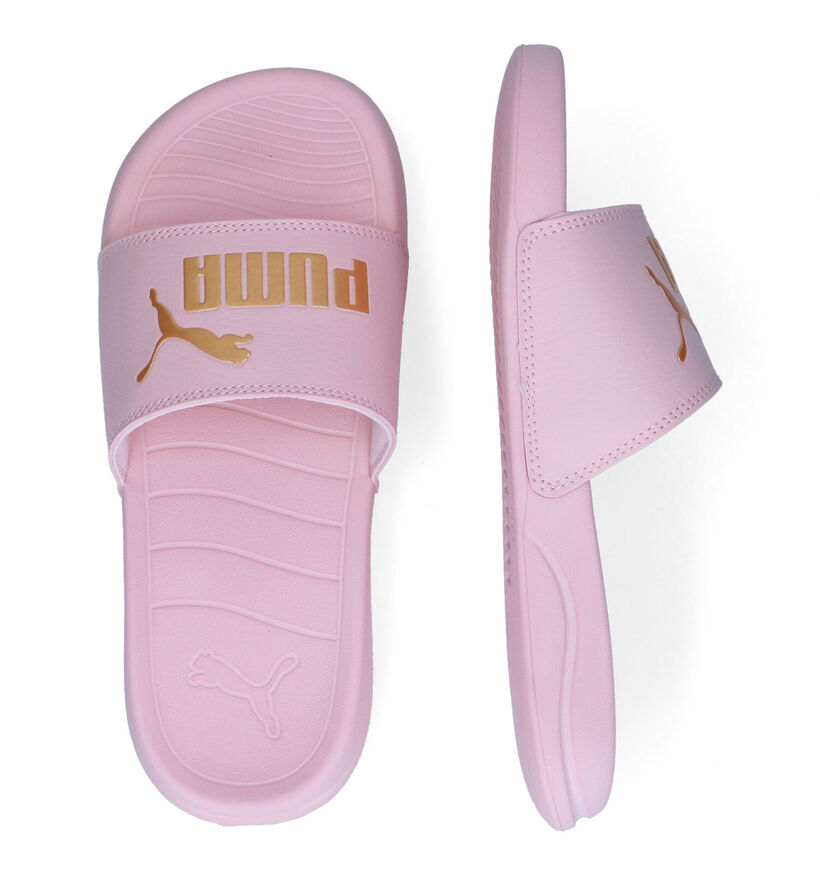 Puma Popcat Claquettes de piscine en Rose pour femmes (301376)