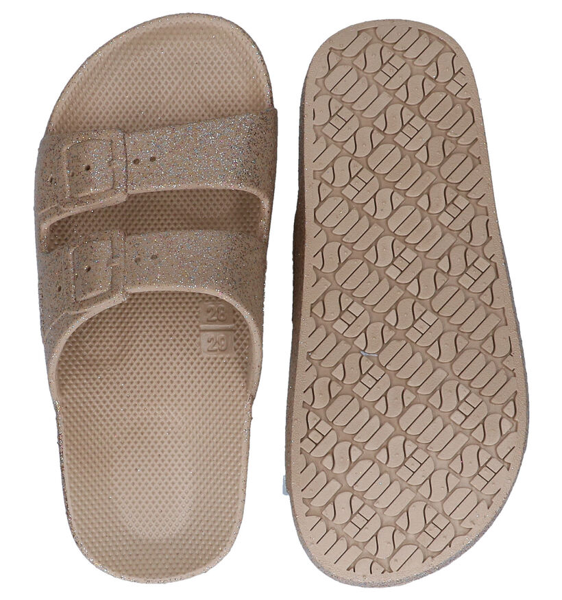 Freedom Moses Celeste Sands Gouden Slippers in kunststof (289634)