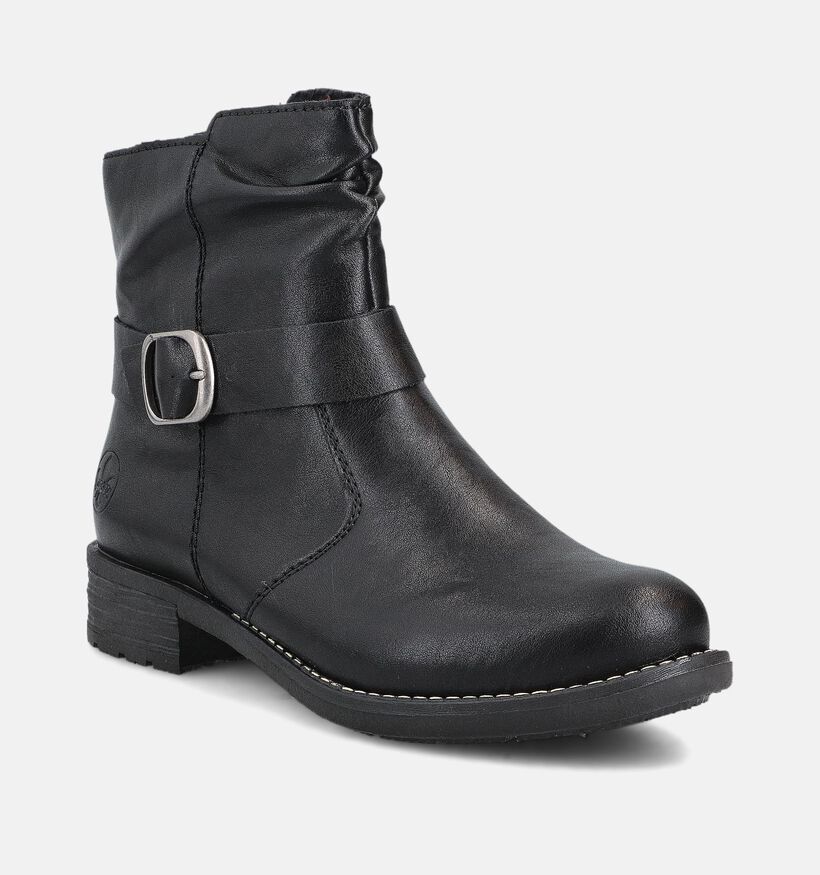 Rieker Bottines plates en Noir pour femmes (363529) - pour semelles orthopédiques