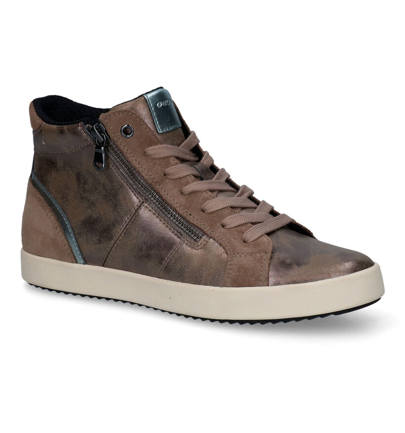 Geox Blomiee Taupe Sneakers voor dames (312833)