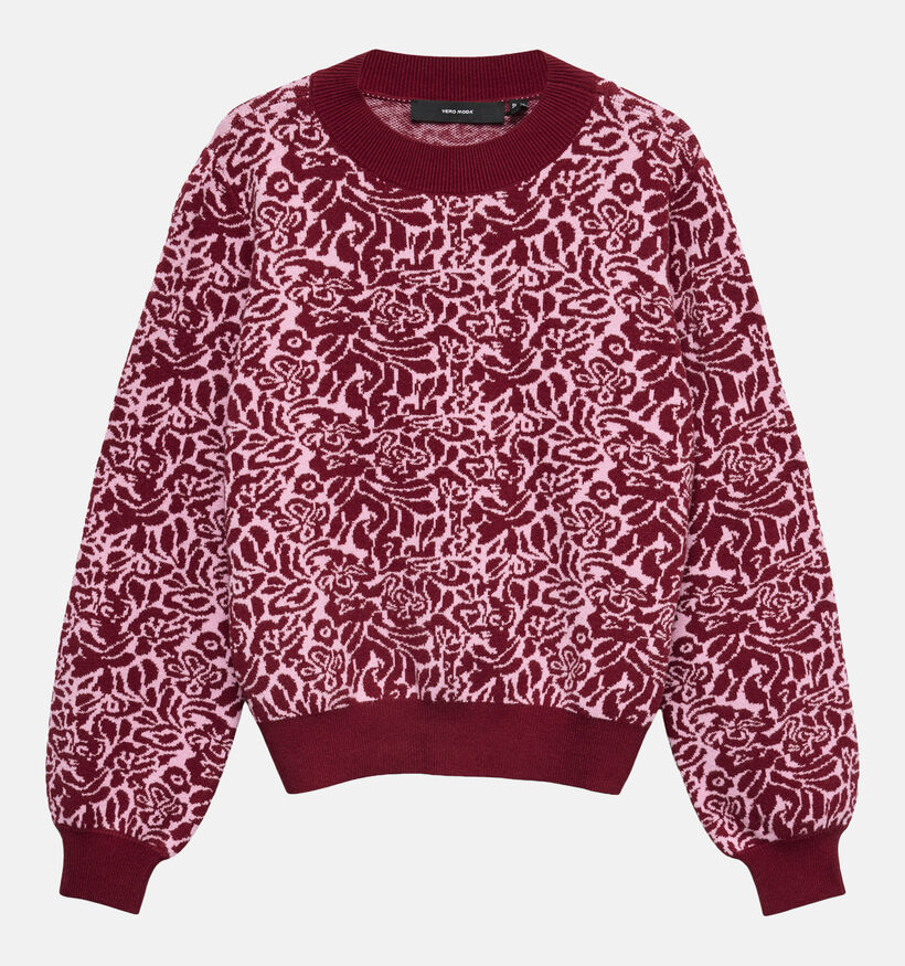 Vero Moda Nancy Pull en Rouge/Rose pour femmes (377554)