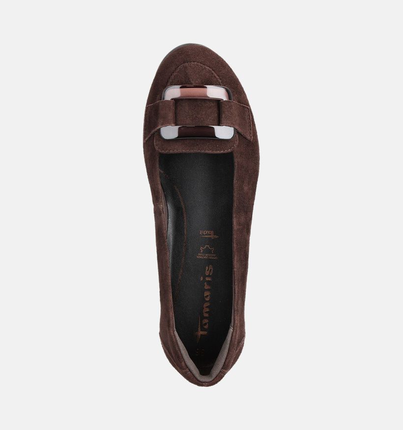 Tamaris Donkerbruine Ballerina's voor dames (360578)