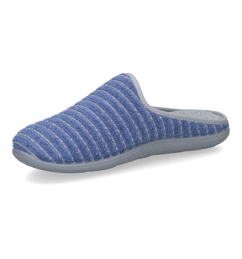 Hush Puppies Caban Pantoufles en Bleu en textile (308852)