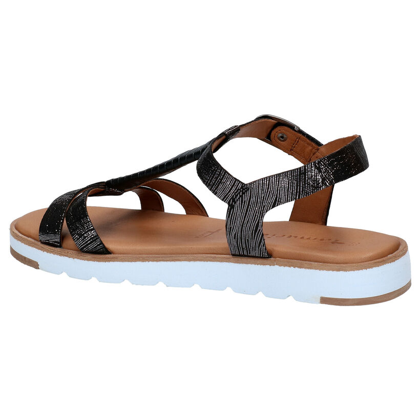 Tamaris Touch it Zwarte Sandalen in leer (269906)