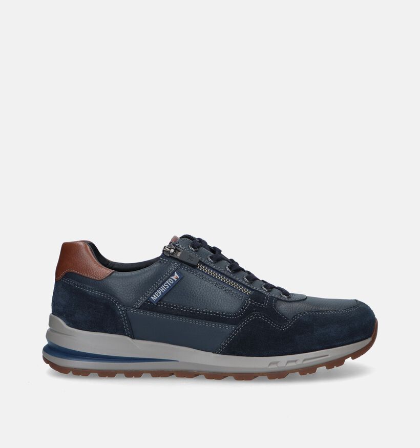Mephisto Bradley Velsport Blauwe Veterschoenen voor heren (345986) - geschikt voor steunzolen
