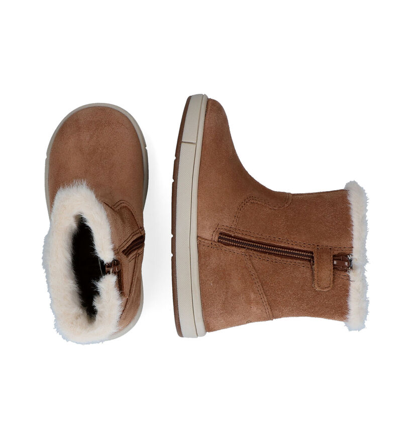 Geox Trottola Beige Laarzen voor meisjes (295113) - geschikt voor steunzolen