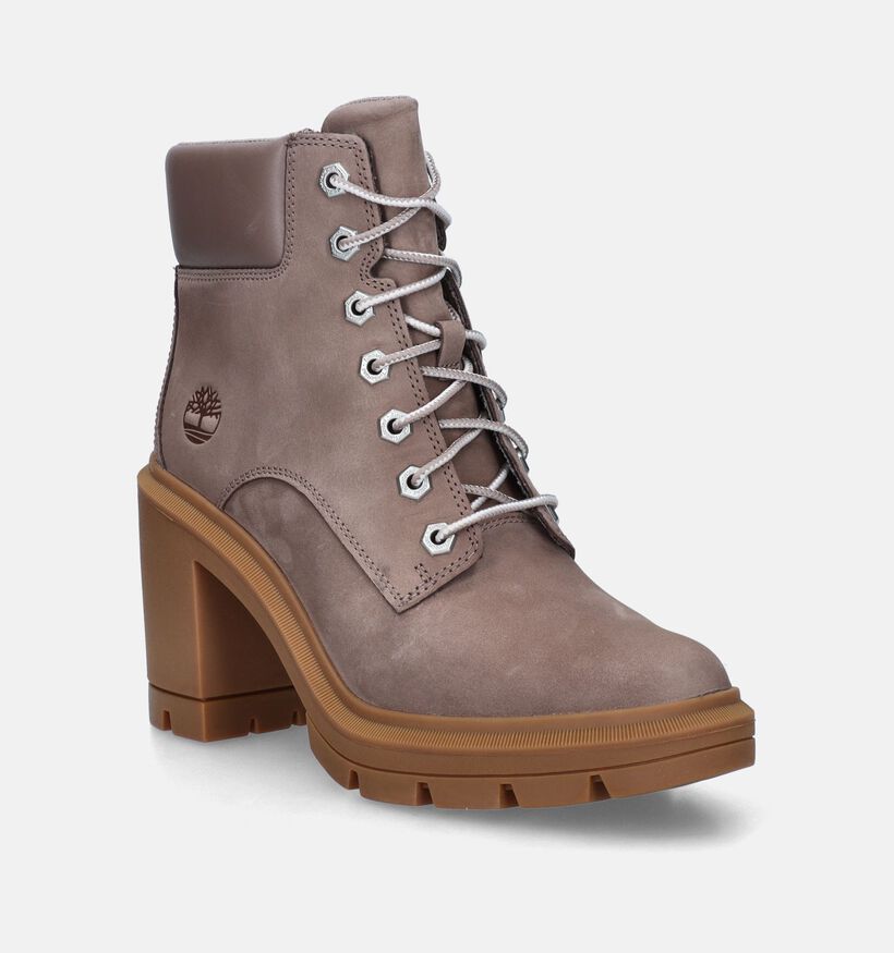 Timberland Allington Heights 6IN Bottillons en Taupe pour femmes (346053) - pour semelles orthopédiques