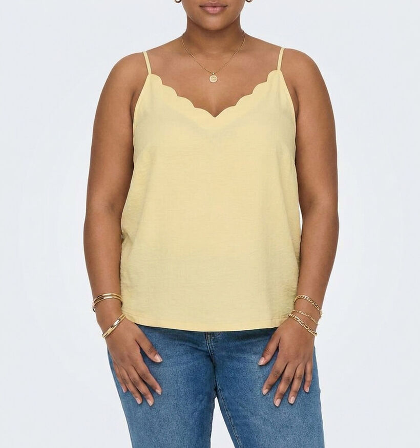 ONLY Carmakoma Debbie Gele Top voor dames (375068)