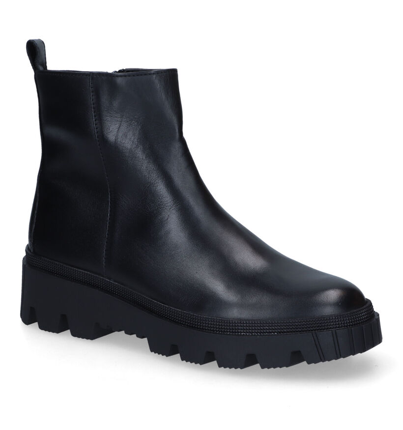 Gabor Best Fitting Bottillons en Noir en cuir (315148)