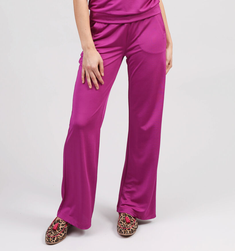 Expresso Paarse Wijde broek voor dames (356859)