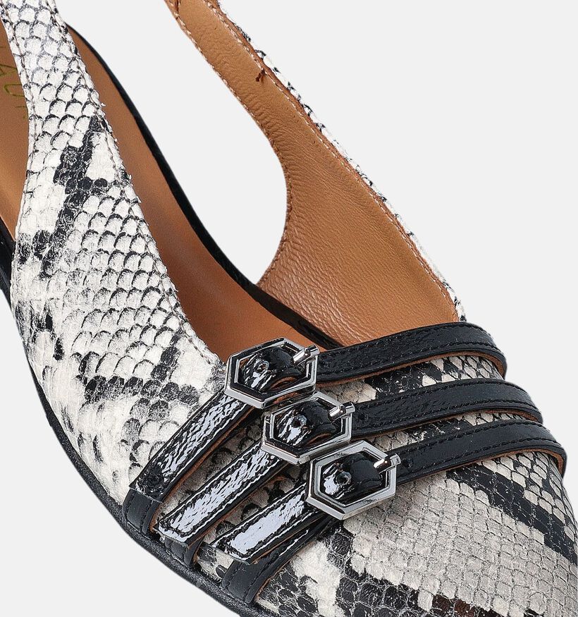 Laurent David Grijze Slingback Ballerina's voor dames (357622)