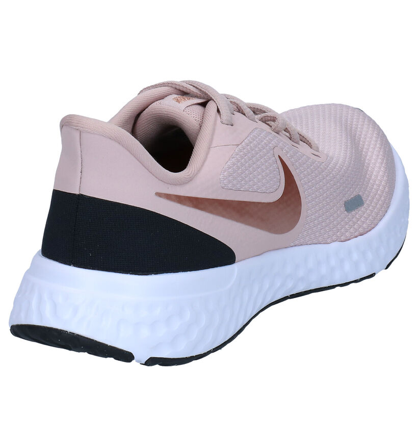 Nike Revolution 5 Zwarte Sneakers in kunstleer (290920)