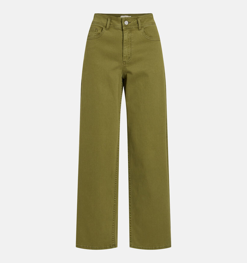 Vila Chia Donkergroene Straight Leg Jeans voor dames (387485)