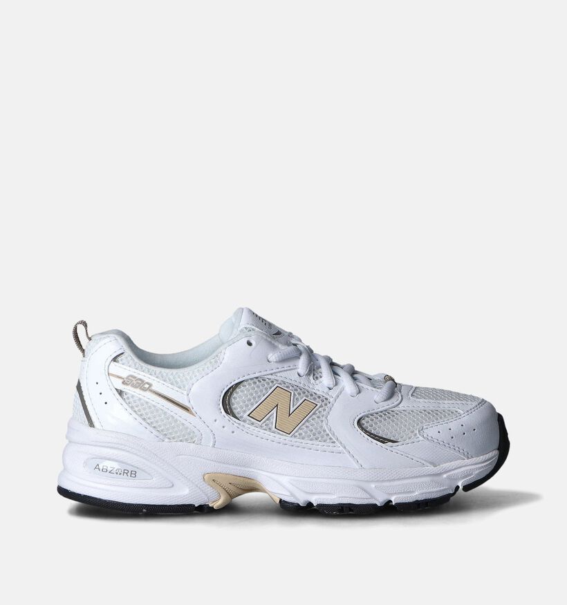 New Balance GR 530 Baskets en Argent pour filles, garçons (350580) - pour semelles orthopédiques
