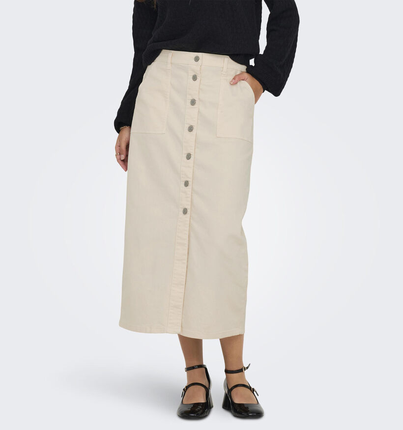 JDY Nora Beige Lange rok voor dames (337594)