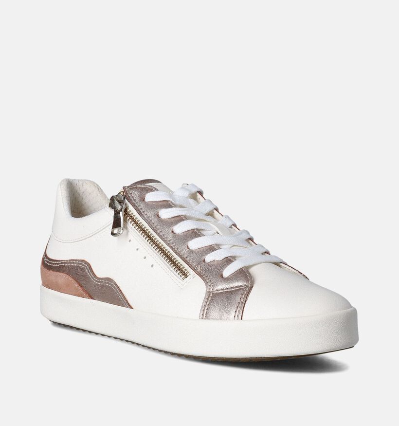 Geox Blomiee Ecru Sneakers voor dames (353787) - geschikt voor steunzolen